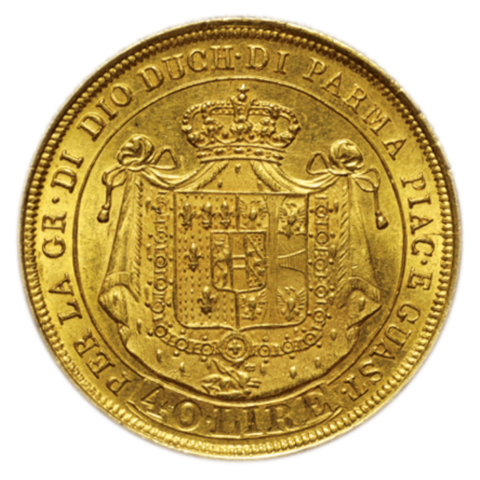 マリー・ルイーズ 40リレ金貨 1815年