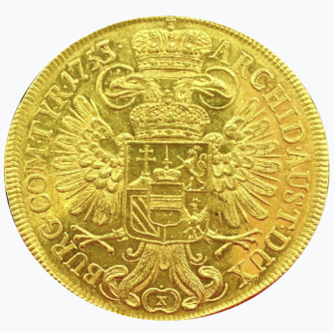 マリアテレジア 10ダカット金貨 1753年