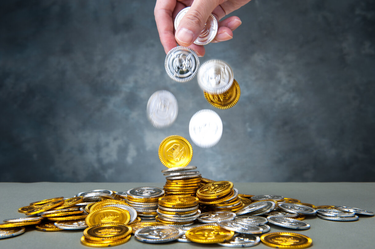 銀貨と金貨