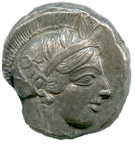古代ギリシャ テトラドラクマ銀貨 紀元前415-407年 表