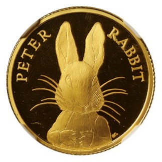 エリザベス2世 25ポンド金貨 ピーターラビット