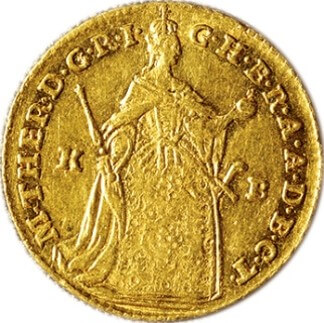 神聖ローマ帝国 マリア・テレジア 1ダカット金貨 1750年