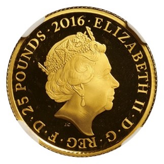 エリザベス2世 25ポンド金貨 ピーターラビット
