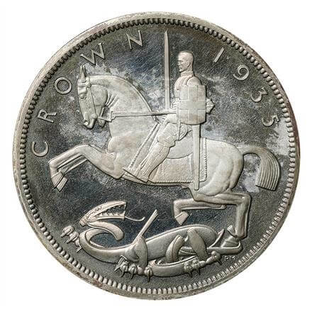 イギリス ジョージ5世 在位25年記念 クラウン銀貨 1935年