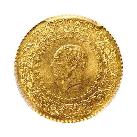 ムスタファ・ケマル・アタテュルク 50クルシュ金貨 1961年