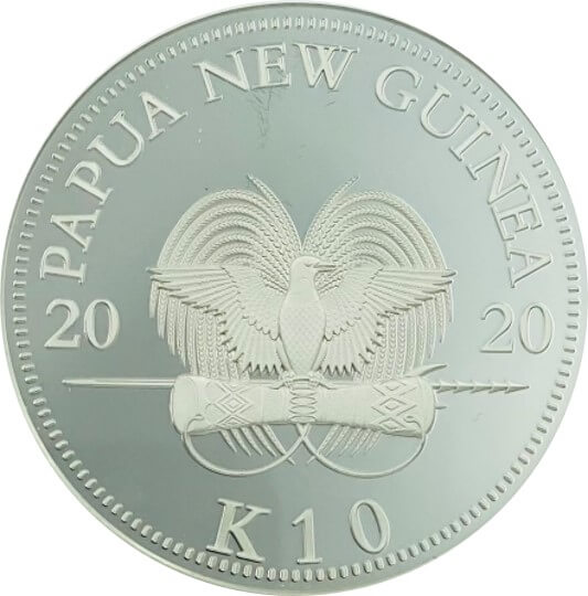 極楽鳥 銀貨 裏
