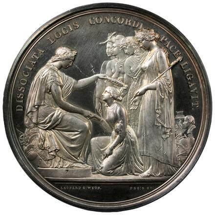イギリス ヴィクトリア女王 ロンドン博覧会記念銀メダル 1851年