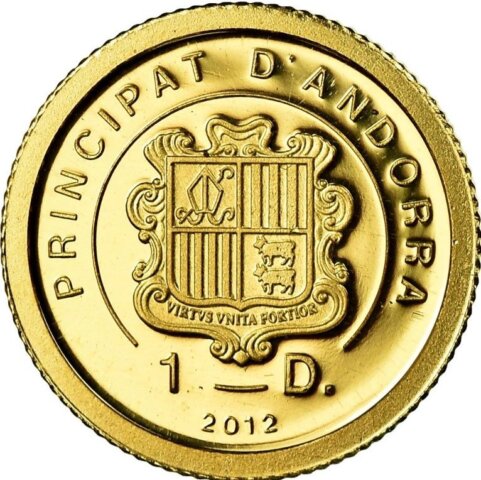 アンドラ ジャンヌ・ダルク 1ダイナー金貨 2012年