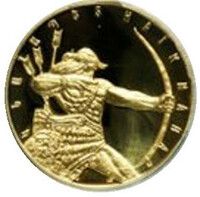 アルメニア ハイク・ナハペト 5000ドラム金貨 2007年