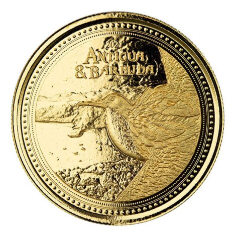 アンティグア・バーブーダ エリザベス2世 軍艦鳥 10ドル金貨 2021年