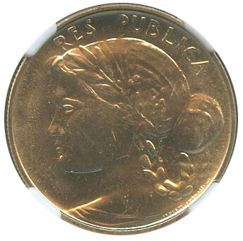 サンマリノ リバティヘッド 5スクディ金貨 1976年