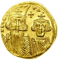 ビザンツ帝国 コンスタンティヌス2世とコンスタンティヌス4世 1ソリダス金貨 659-668年