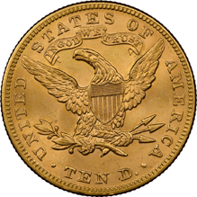 リバティヘッド 10ドル金貨 1893年