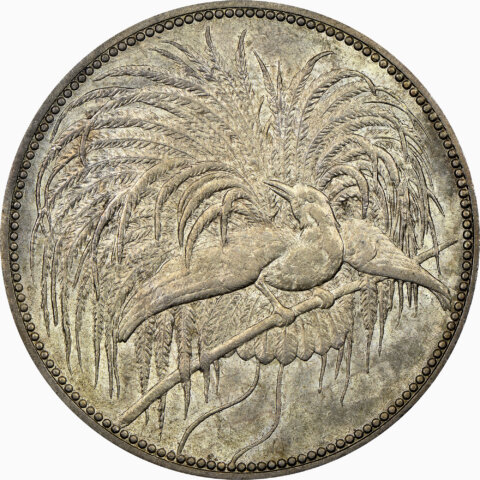 極楽鳥 5マルク銀貨 表